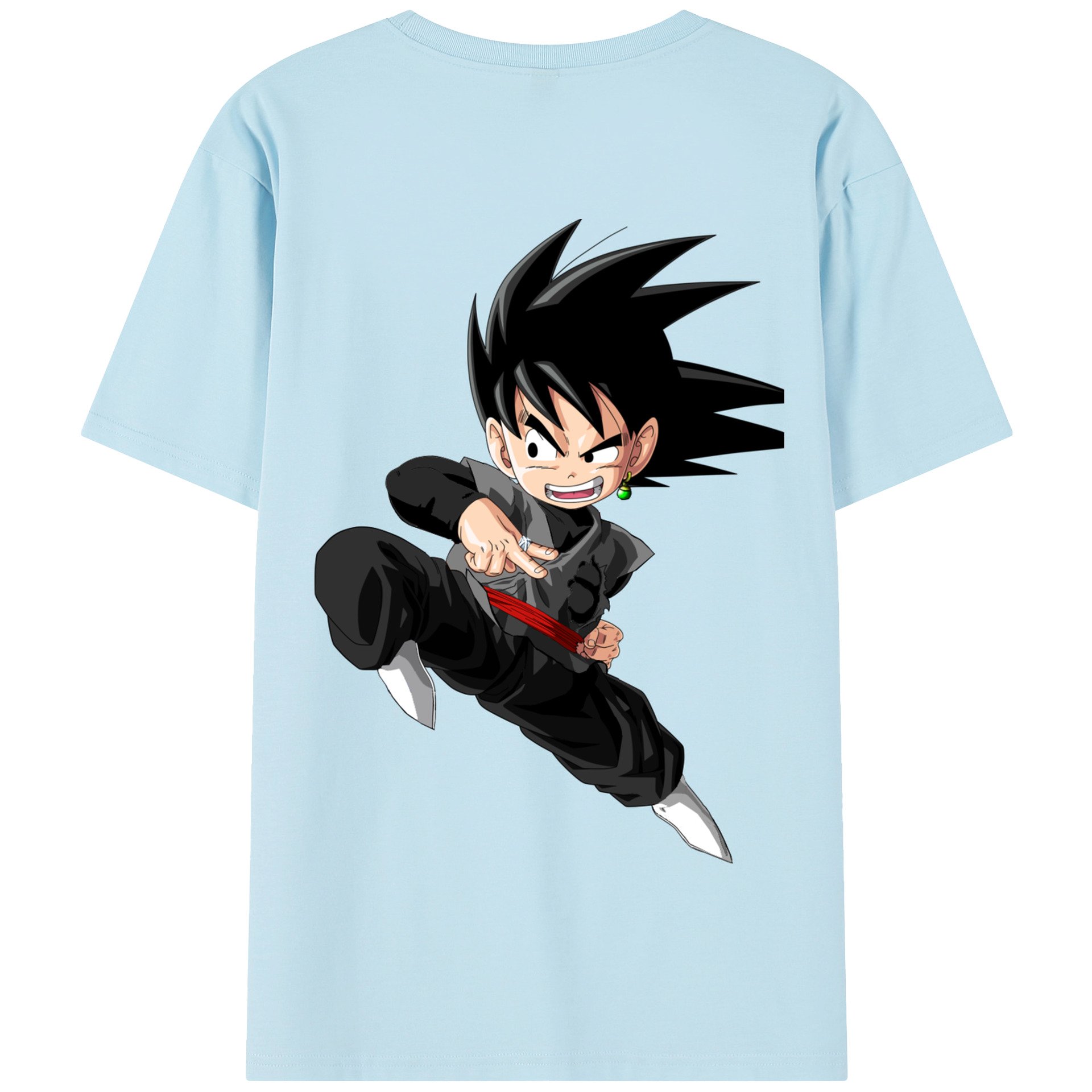 （画像用） ドラゴンボール 孫悟空（そん ごくう）Son Goku カカロット DRAGON BALL Kakarotto 綿100％半袖Tシャツ（背面プリント）